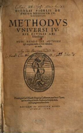 Methodus universi iuris civilis absolutissima