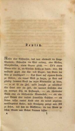 Hundert Tage auf Reisen in den österreichischen Staaten, 1. Reise in Böhmen