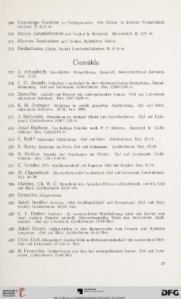 Gemälde (Nr. 313-427)