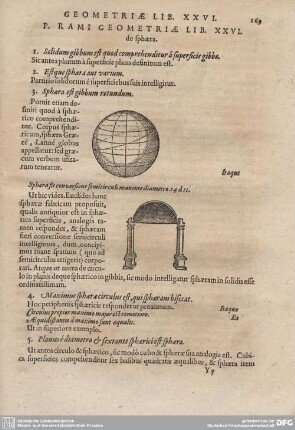 P. Rami Geometriae Lib. XXVI. de sphaera.