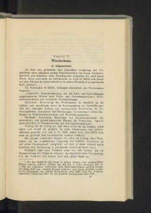 Kapitel VI. Wortschatz.