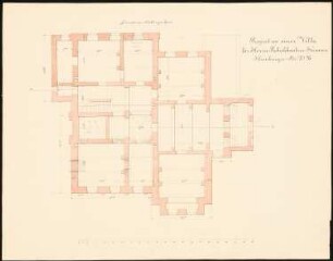 Villa Kemna, Breslau: Grundriss Keller, Maßstabsleiste