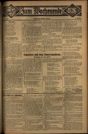 Zweite Ausgabe vom Sonntag, den 09. Oktober 1932.