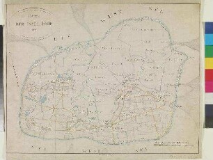 Karte DER INSEL FÖHR 1823.