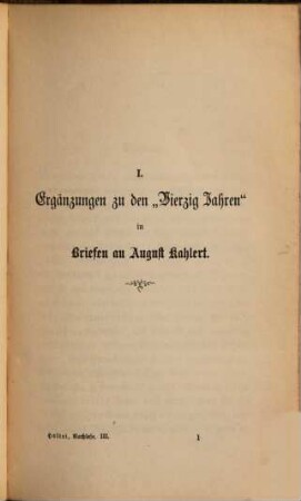 Nachlese : Erzählungen und Plaudereien, 3