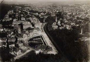 Luftbildaufnahmen von Karlsruhe. Weststadt - Haydnplatz