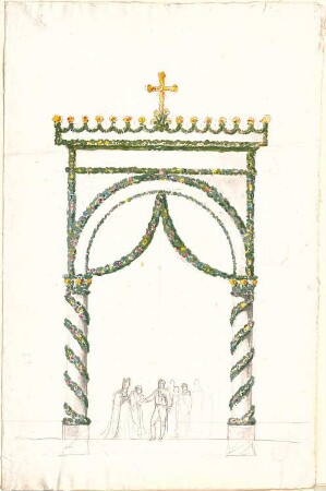 Gärtner, Andreas; München; Triumphbogen - Ansicht