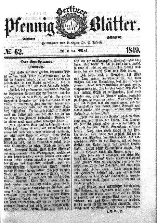No. 62, 23. u. 24. Mai