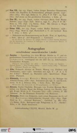 Autographen (Nr.432-522)