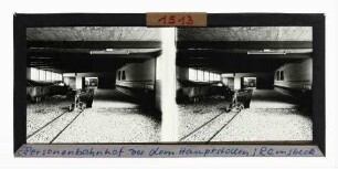 Personenbahnhof vor dem Hauptstollen der Grube Ramsbeck/Westfalen