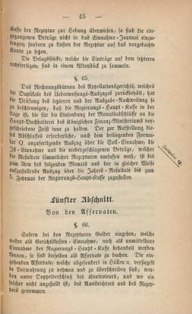 Fünfter Abschnitt. Von den Asservaten