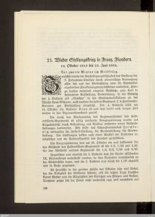 11. Wieder Stellungskrieg in Franz. Flandern