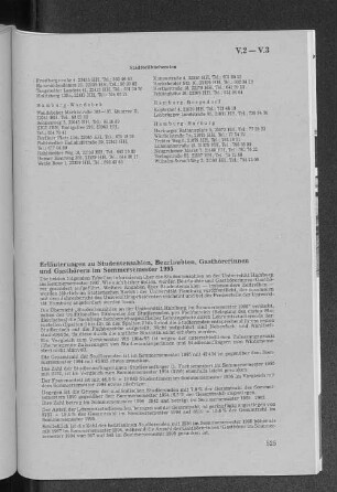V.3 Erläuterungen zu Studentenzahlen, Beurlaubten, Gasthörerinnen und Gasthörer im Sommersemester 1995