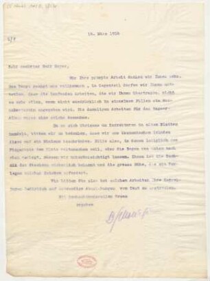 Brief an Fritz Meyer : 14.03.1914
