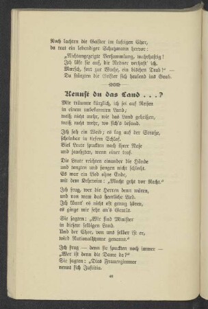 Kennst du das Land ... ?