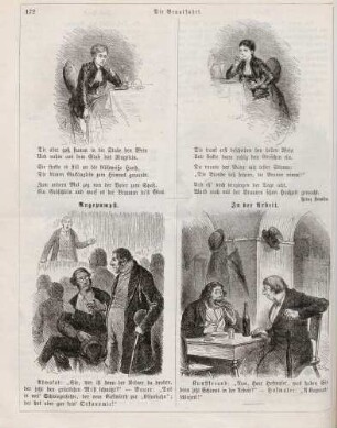 "Die Brautfahrt" "Angepumpft" "In der Arbeit"