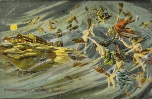 Walpurgisnacht auf dem Brocken.