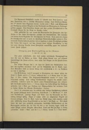 Übergang zum Stellungskrieg an der Somme