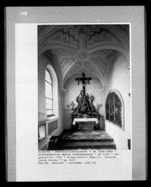 Benediktinerkloster — Katholische Wallfahrts- und Benediktinerklosterkirche Sankt Nikolaus, Elisabeth und Maria / Mariä Verkündigung — Schmerzhafte Kapelle