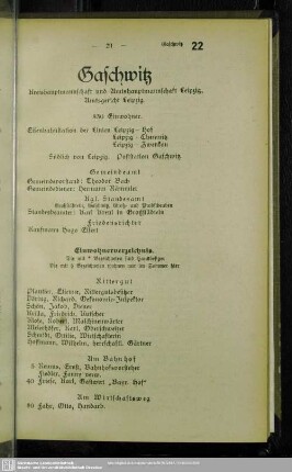 Häuserbuch : Einwohnerverzeichnis
