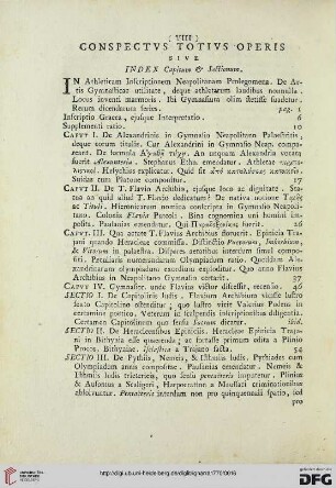 Conspectvs totivs operis