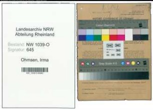 Entnazifizierung Irma Ohmsen , geb. 30.01.1914 (Angestellte)