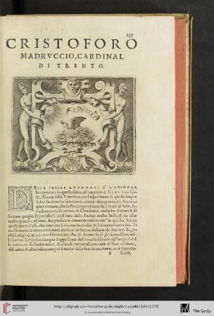 Cristoforo Madrvccio, Cardinal di Trento