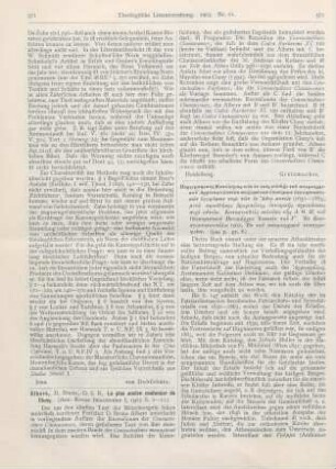 572-573 [Rezension] Perigraphikos Katalogos ton en tois kodixi tu patriarchiku Archeiophylakiu sozomenon episemon ekklesiastikon eggraphon peri ton en Atho monon
