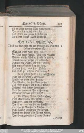Der XCVI. Psalm. 96.