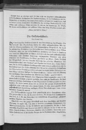 Die Volkshochschule.