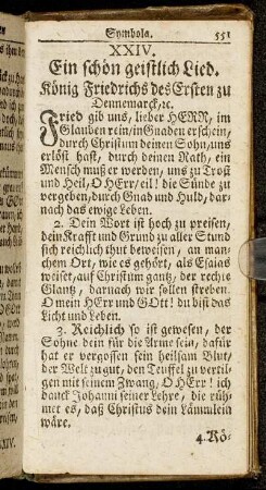 XXIV. Ein schön geistlich Lied. - XXXIX. Symbolum oder Gedenck-Spruch Fräulein Dorotheä etc. Gräfin zu Mannsfeld.