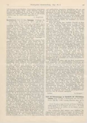 155-156 [Rezension] Bardenhewer, Otto, Patrologie