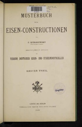 Musterbuch für Eisen-Constructionen
