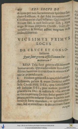 Vicesimus Primus – Vicesimus Quintus Locus