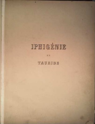 Iphigénie en Tauride : tragédie en 4 actes