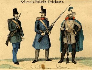 Uniformbild, Freischaren der schleswig-holsteinischen Armee