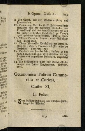 245-253, Oeconomica Politica Cammeralia et Curiosa.