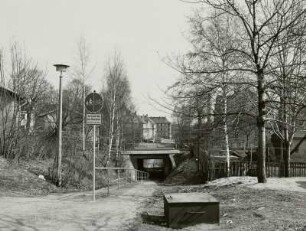 Johannisstraße, Blick gegen die Fußgängerunterführung nach Osten