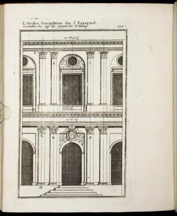 L'Ordre Corinthien sur l'Espagnol. / Corinthische auf die Spanische Ordnung.