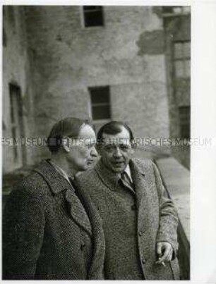 Bürgermeister Karl Maron und Stadtbaurat Hans Scharoun