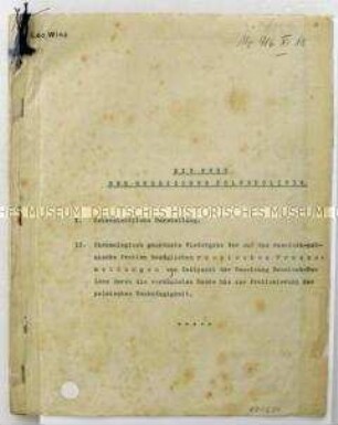 Zeitgeschichtliche Abhandlung über die russische Polenpolitik - Personenkonvolut