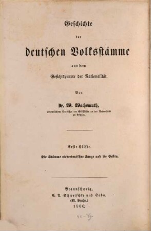 Geschichte deutscher Nationalität, 2,1