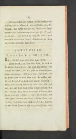Zweites Kapitel. Astronomische Uebersicht der Welt.