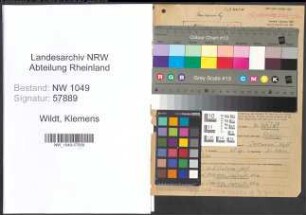 Entnazifizierung Klemens Wildt , geb. 11.11.1901 (Lehrer)