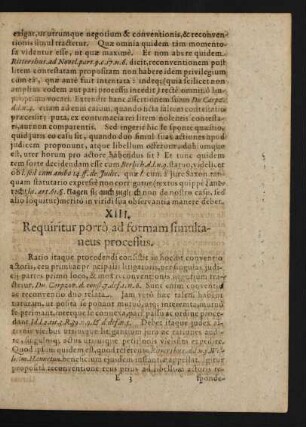 XIII. Requiritur porrò ad formam simultaneus processus.