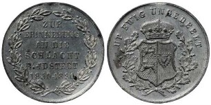 Schleswig-Holstein: Medaille zur Erinnerung an die Schlacht bei Idstedt 1850