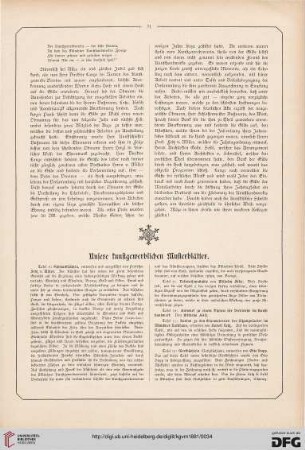 Unsere kunstgewerblichen Musterblätter