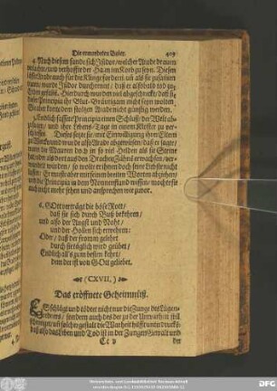 (CXVII.) Das eröffnete Geheimnüß.