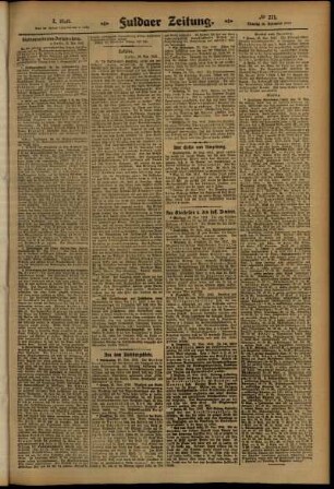 Zweite Ausgabe vom Dienstag, den 26. November 1912.
