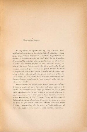 Lo studio bolognese nelle sue origini e nei suoi rapporti colla scienza pre-irneriana